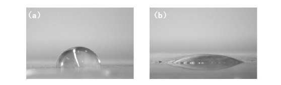 EVA薄膜等离子清洗前后亲水性对比
